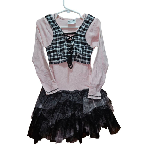 Ooh! La, La! Couture Other - Girls Ooh! La, La! Couture Dress Size 4 Pink Black Plaid